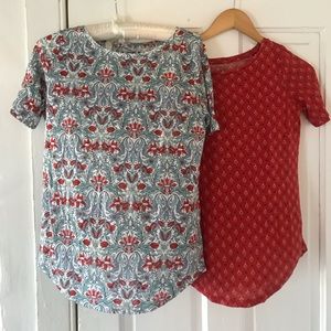 EUC Bundle - 2 LOFT 100% linen tees